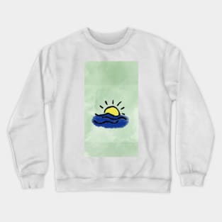 Sun And sea waves Crewneck Sweatshirt